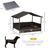 ZNTS Dog Bed/ Dog House / Rattan Pet Sofa （Prohibited by WalMart） 91663211