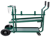Heavy Duty 2-Tier Rolling Welding Cart Portable Storage Trolley with Wheels for MIG TIG ARC W465P409164