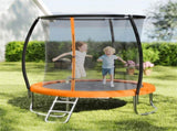 8FT Trampoline with Safety Enclosure, 243.84cm Round Trampoline for Kids Adults 3, 880LBS Static 63197914