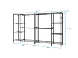 Closet Organizer Metal Garment Rack Portable Clothes Hanger Home Shelf 18820492
