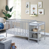 Palmer 3-in-1 Convertible Crib and Changer Combo Gray B02263650