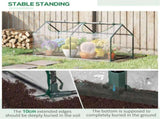 4' x 2' x 2' Portable Mini Greenhouse, Clear PVC Cover with Roll-up Zippered Windows for Indoor & 39056455