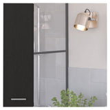 Sines Medicine Cabinet, Four Internal Shelves, Double Door -Black B20092110