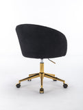 ZNTS Hengming Golden foot office chair, modern armchair, height adjustable, rotary cosmetic chair, for W212131653