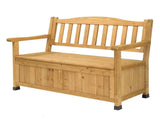 44inch Cedar Yard Storage Box With Backrest Armrest Bright Yellow 23746318
