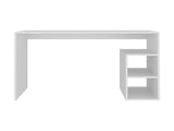 Benson Desk, 3 Shelves, White B097P474291
