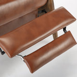 Sarasota Wood Arm Push Back Recliner - Caramel B050P281016