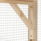 ZNTS Wooden Cat Catio, Outdoor Cat Enclosure, Cat House with Platforms, Sunshine Board, Hammock, Door, W2181P191345