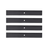 4x Black Universal Storage Shelving Brackets Powder Coated 19.6'' 49957938