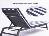 2PCS Set Outdoor Lounge Chair Cushion Replacement Patio Funiture Seat Cushion Chaise Lounge Cushion 10767843