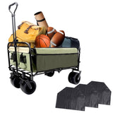 440lbs Collapsible Foldable Wagon Cart with strapping system ,Beach Wagon Utility Cart Utility Wagon W2932P235395
