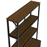 3-Shelf Metal with Drawers for Home Office, Open, Vintage Industrial Style W1580P251086