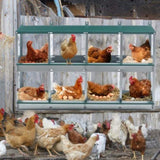 ZNTS 8 Compartment Chicken Nesting Boxes,For Laying Eggs, Metal Poultry Nest Box Wall Mount for Chickens, W1422P246453