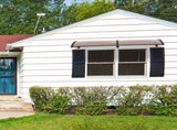 200 x 100 Household Application Door & Window Rain Cover Eaves Canopy Brown & 44640601