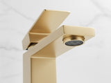 Single Handle Bathroom Faucet Lavatory Faucet Stainless Steel Single Hole-T20, Brushed GoldUnable 44171604