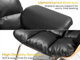 Black Barber Salon & Spa Chair for Hair Stylist with Hydraulic Pump Wooden Beauty Styling Chair for T6686P605582