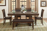 Classic Light Rustic Brown Finish Wooden Side Chairs 2pc Set Upholstered Seat Back Casual Dining B01156049