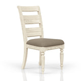 Ladder Back Side Chair - Whitewash Finish B2699P355856