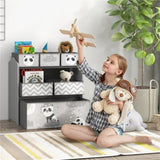 ZNTS Grey toy organizer with storage box 57415544