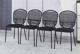 BLACK sennit chair,set of 4,dining chair,coffee chair W234P196521