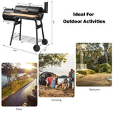 ZNTS Outdoor Black BBQ Grill 90672802