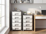 4-Drawer Compact Plastic Storage Cabinet Vertical Organizer for Bedroom Bathroom Office 51556050