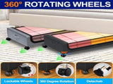 Under Bed Storage with Wheels, 2Pack Under Bed Storage Containers, Under Bed Shoe Storage Organizer, 97417438