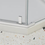 Pivot shower door, with 1/4" tempered glass , 34.75 in. x 72 in. Frameless Neo-Angle Pivot Shower W2122P228620