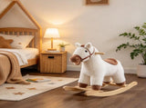 Kids Rocking Horse with Realistic Sounds, Baby Rocker for Boys & Girls with Anti-Tip Limiters 22215133