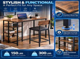 Bar Table and Stool Set 1 Table 2 Stools, Brown Wood Grain MDF Tabletop & Gold Metal Frame, Padded 81463431