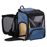 Pet Carrier, Expandable Cat Dog Carrier with Back Extension, Breathable Mesh Travel 34030191