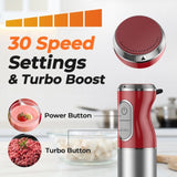 450W Immersion Blender 5 in 1 Electric Hand Blender,30 10809497