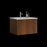U046-Etna24W-305 Etna 24" Striped Walnut Bathroom Vanity with White Ceramic Sink, Wall Mounted W1865128395