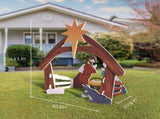 116*53*118cm PVC Nativity Garden Jesus Decoration Color 75898595