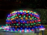 Colorful outdoor solar mesh lights, 6.6ft X 9.8ft fairy mesh lights with 200 LEDs, 8 modes, suitable 09068998