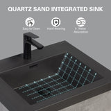 24" Floating Bathroom Vanity with Sink, Modern Wall-Mounted Bathroom Storage Vanity Cabinet with W1573P155844