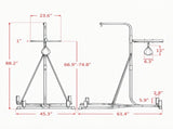 2-in-1 Adjustable Height Punching Bag Stand, Heavy Bag Stand with Weighted Base & Speed Bag, for 03239420