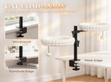 Indoor Cat Desk Hammock Bed, 2 Removable Beds with 2 Hanging Balls for Desk & Window, Holds Up to 24 T3971P612035