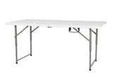 4ft Foldable Lift Patio Plastic Table White 08237312