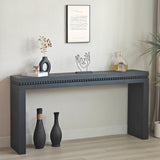 Convenience Concepts Wood Console Table/Desk with Real Wood Beads Decoration W2729P198987