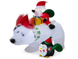 7 Feet Inflatable Santa Claus Riding Bear Inflatable Decoration 47270143