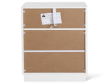 White P2 particleboard with melamine finish, drawer beveled edges, 40*30*60cm, two drawers with top 77405103