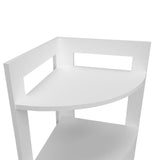 Gisela Corner Shelf With Three Shelves,White B128P237170