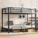 Metal Twin XL over Twin XL Bunk Bed for Teens and Adults,Space-Saving/Noise Reduced/No Box Spring W1580P309628