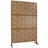 Outdoor & Indoor Privacy Metal Privacy 76" H48" W, Freestanding Decorative Privacy W465P193272
