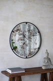 ZNTS D31.5x0.5" Theodor Mirror with industrial design Round Mirror with Metal Frame for Wall Decor & W2078124323