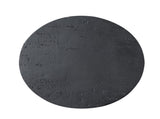 22x22x25.5" Black Round Side Table with Pedestal Base W2078P203271