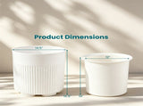 3-in-1 Outdoor Cooler Side Table, 6.2 Gallon Insulated Ice Bucket Table, All-Weather HDPE PP Patio 54429576