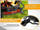 35" Octagonal Sheet Assembled Fire, Black Heavy Duty Wrought Iron Wood Fire 23693608
