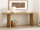 Stylish Console Table with Pine Veneer Geometric Legs,Suitable for Living Room, Study N711P289142O